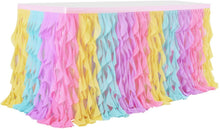 Load image into Gallery viewer, ~Tulle Whimsical Table Skirt (New)~