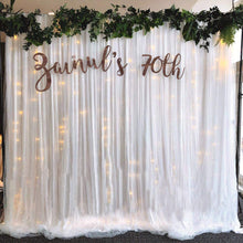 Load image into Gallery viewer, White Chiffon Backdrop Drapes