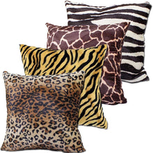 Load image into Gallery viewer, ~Animal Print Decorative Throw Pillows (New)~