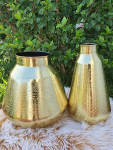 Large Gold Accent Vase