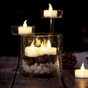 Flameless Flickering Warm White Electric Tea Candles (New!)